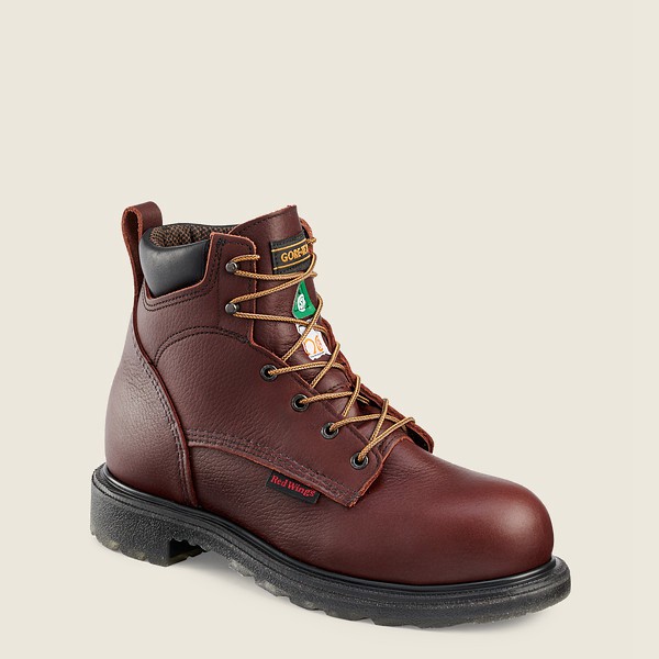 Red Wing Mens Safety Boots - Supersole® 2.0 - 6-inch Waterproof Csa Toe - Burgundy - DMH056982